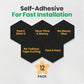 12 Pack Self-Adhesive Hexagon Sound Proof Foam Panels - 12x10 inches
